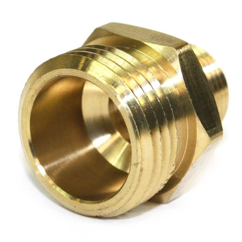 Interstate Pneumatics FGM016 3/4 Inch GHT Male x 3/8 Inch Male NPT Hose Fitting - Image 3